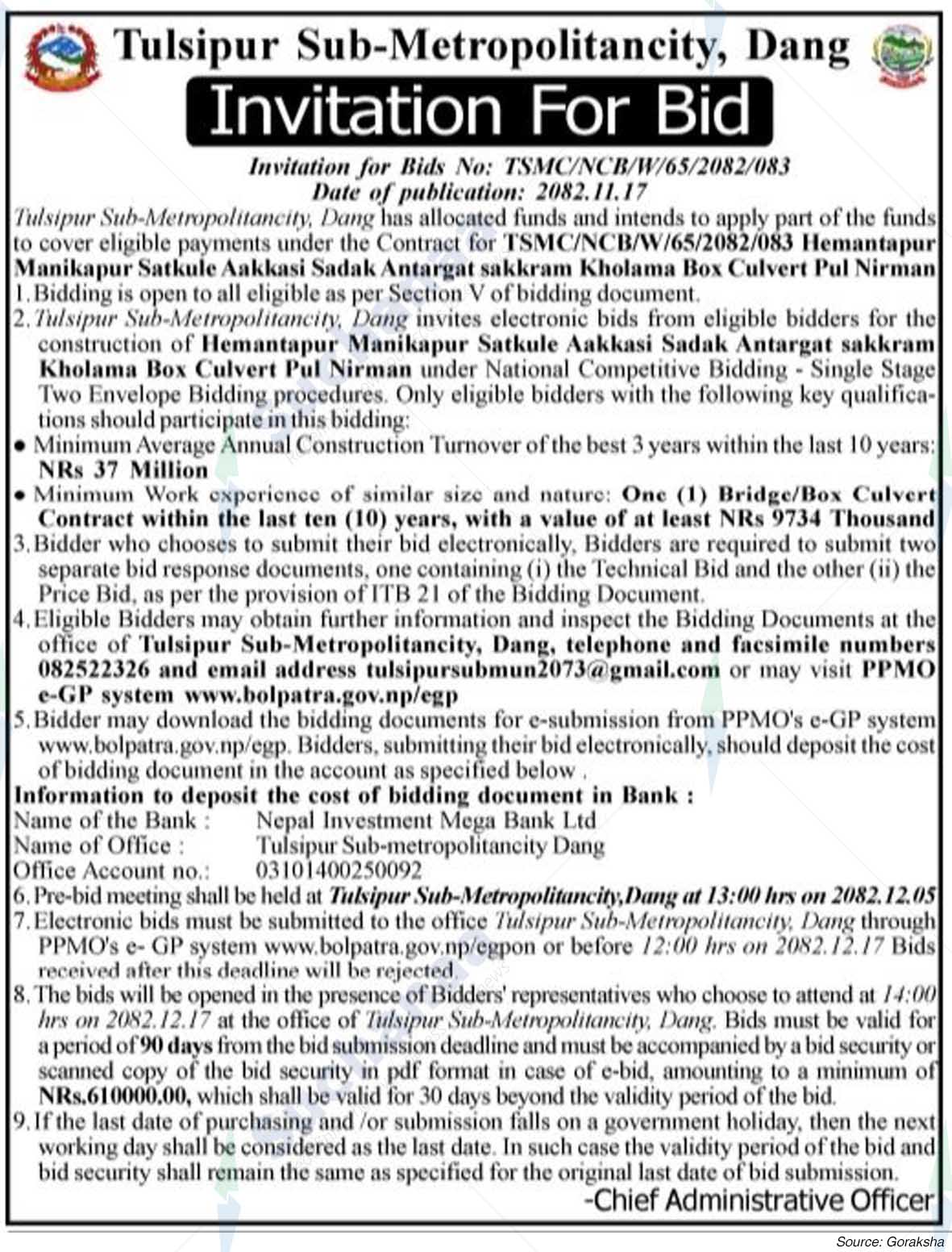 Tulsipur Sub-Metropolitan City