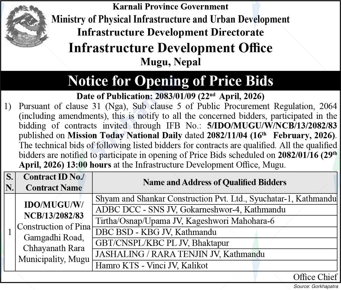 Infrastructure Development Office, Mugu