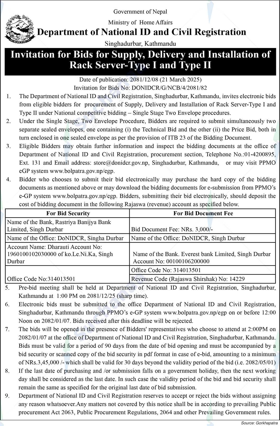 Department of National ID and Civil Registration