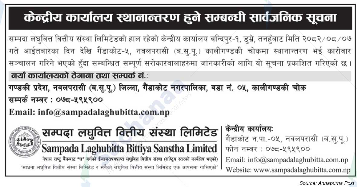 Sampada Laghubitta Bittiya Sanstha Limited