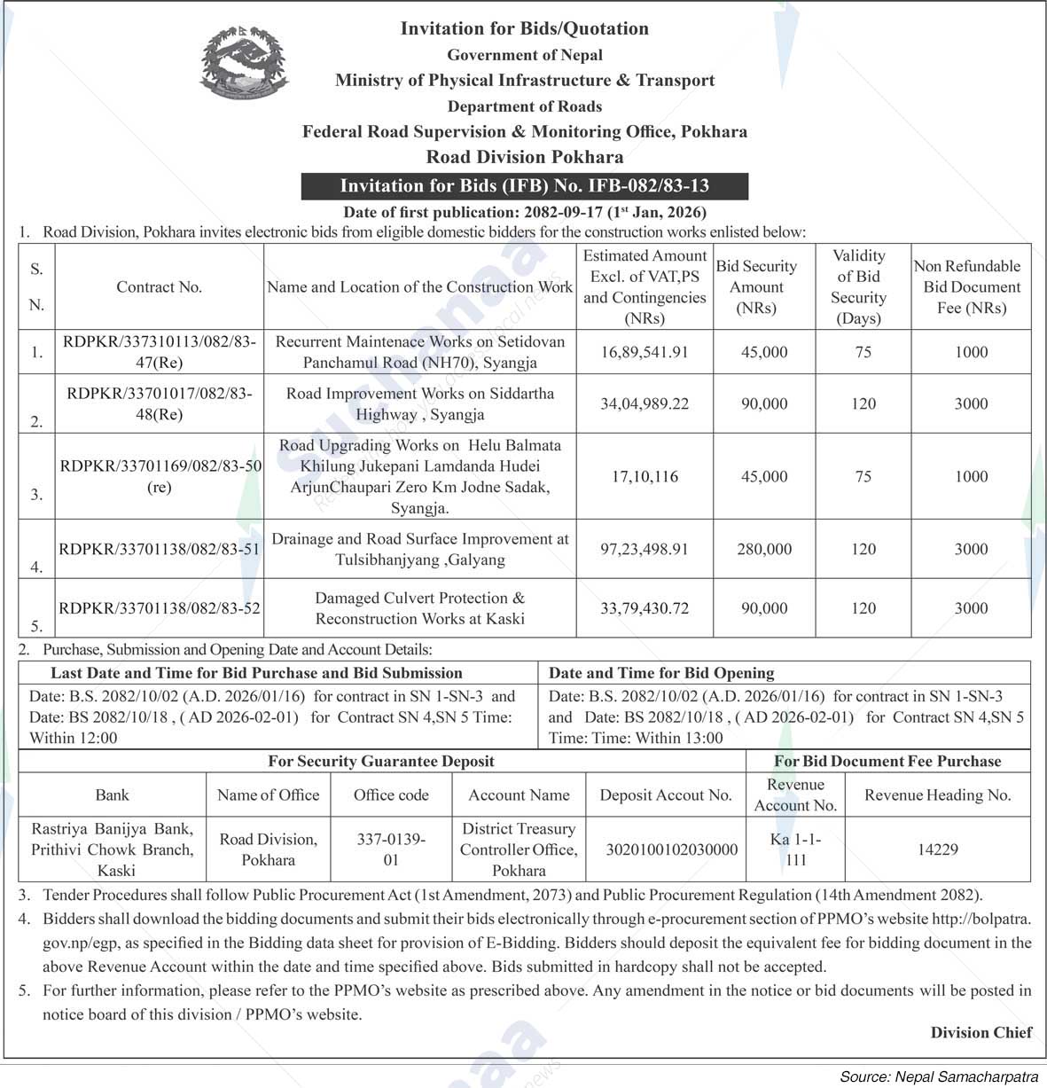 Road Division Pokhara