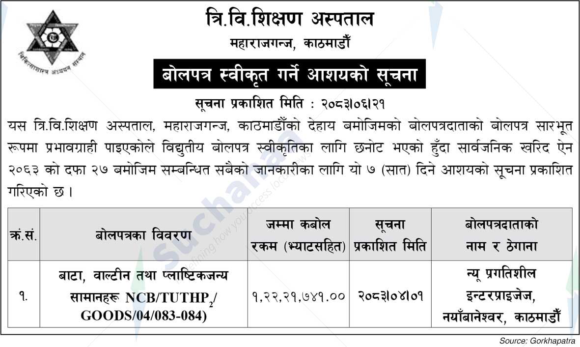 Tribhuvan University Teaching Hospital (TUTH)