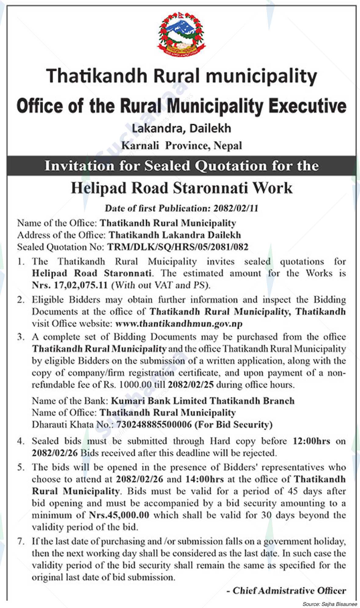 Thatikandh Rural municipality