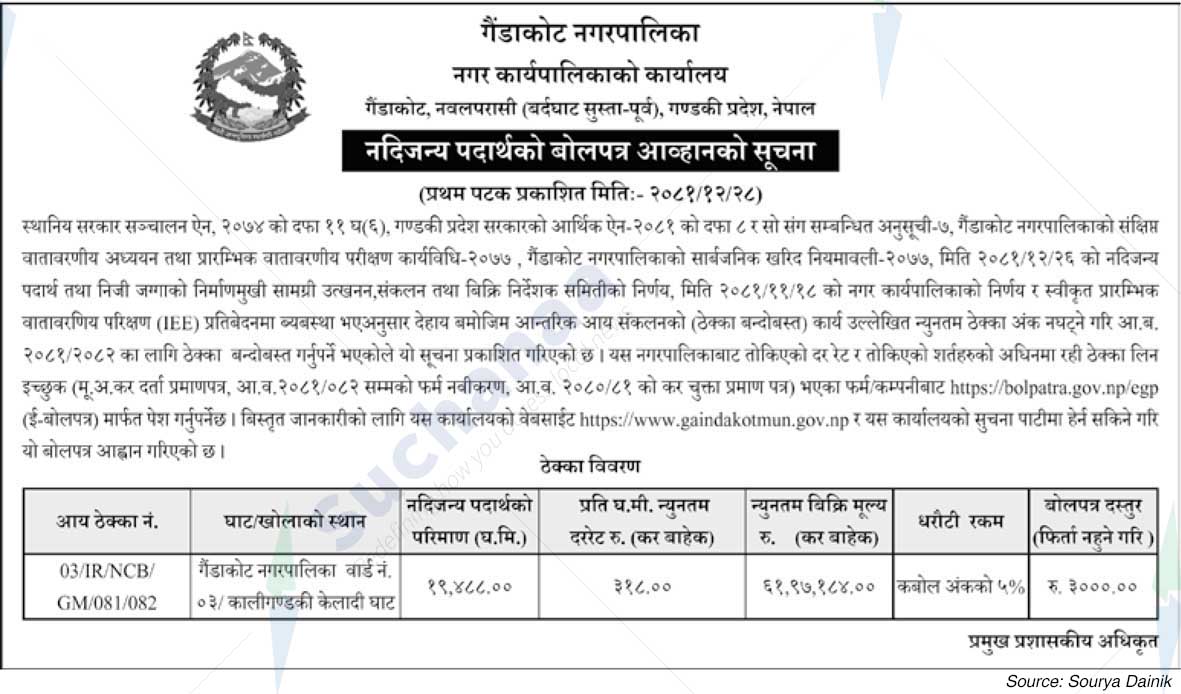 Gaindakot Municipality