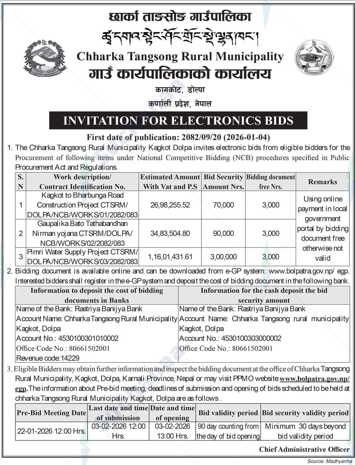 Chharka Tangsong Rural Municipality