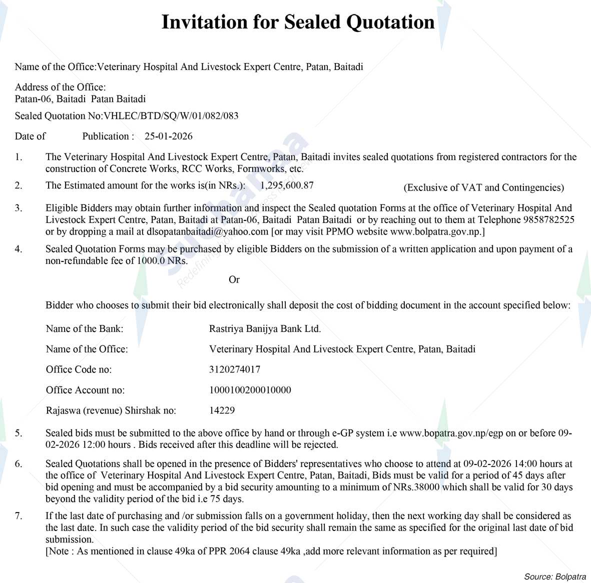 Veterinary Hospital And Livestock Expert Centre, Patan, Baitadi