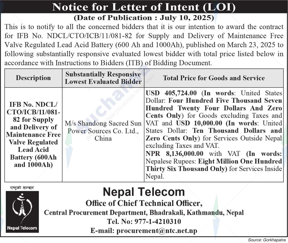 Nepal Doorsanchar Company Limited (NTC)