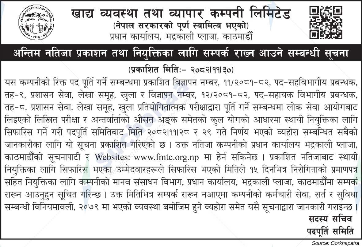 Food Management and Trading Company Limited