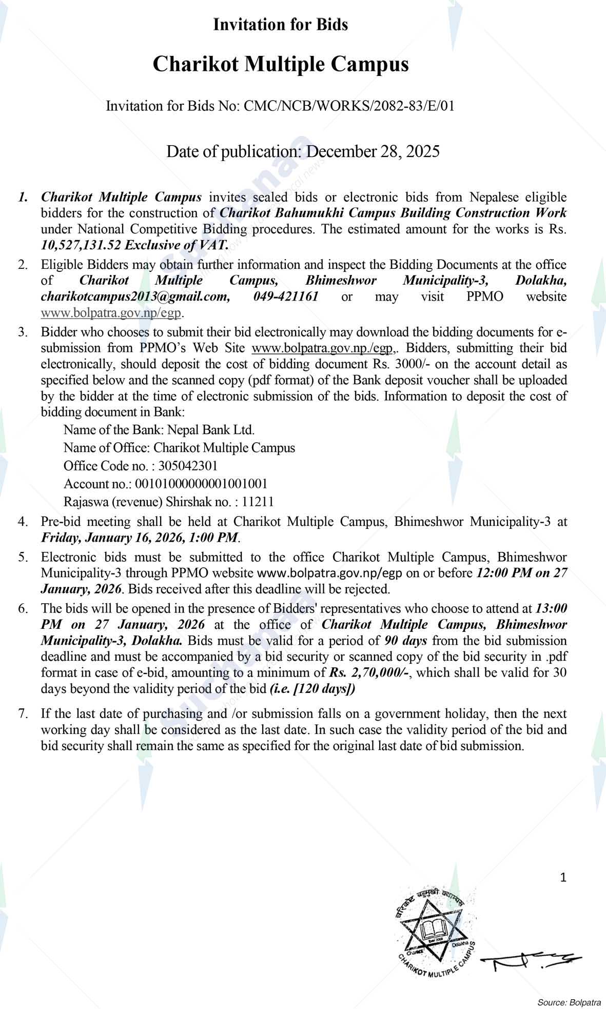 Charikot Multiple Campus