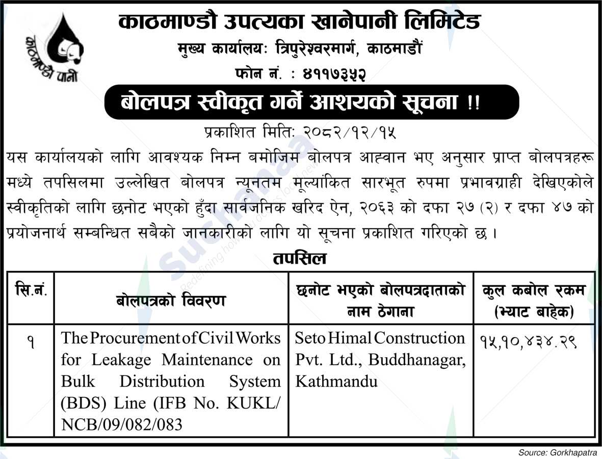 Kathmandu Upatyaka Khanepani Limited