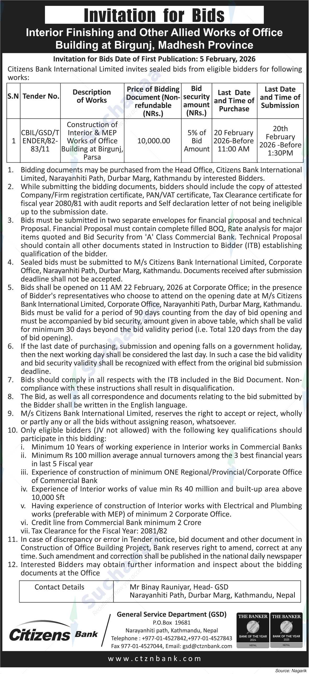 Citizens Bank International Limited