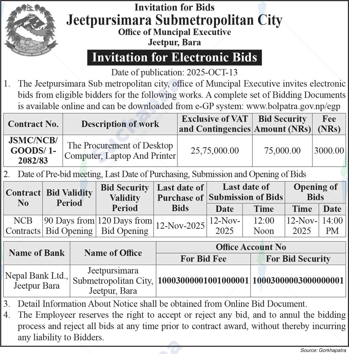Jeetpursimara Sub-Metropolitian City