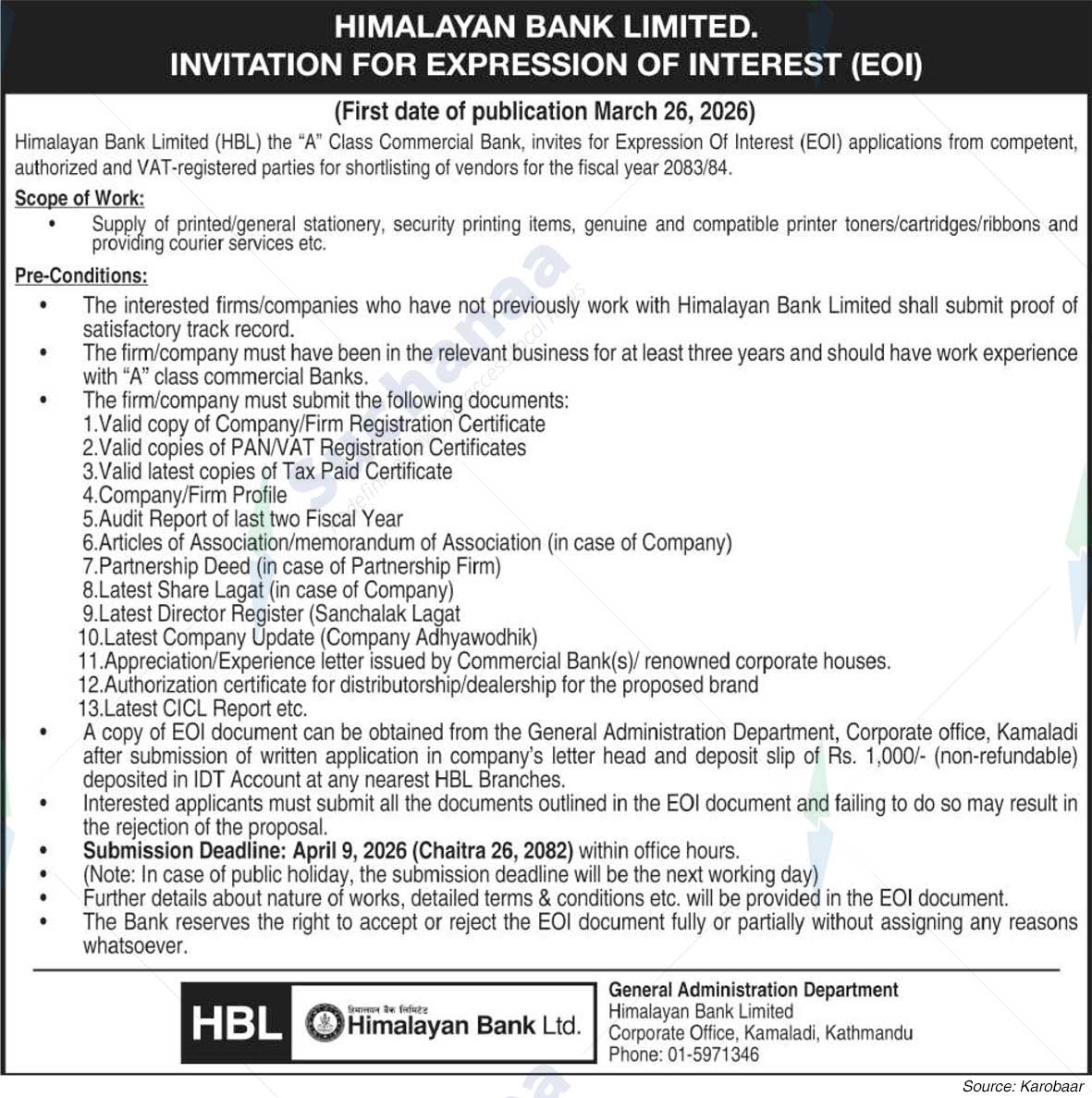 Himalayan Bank Limited