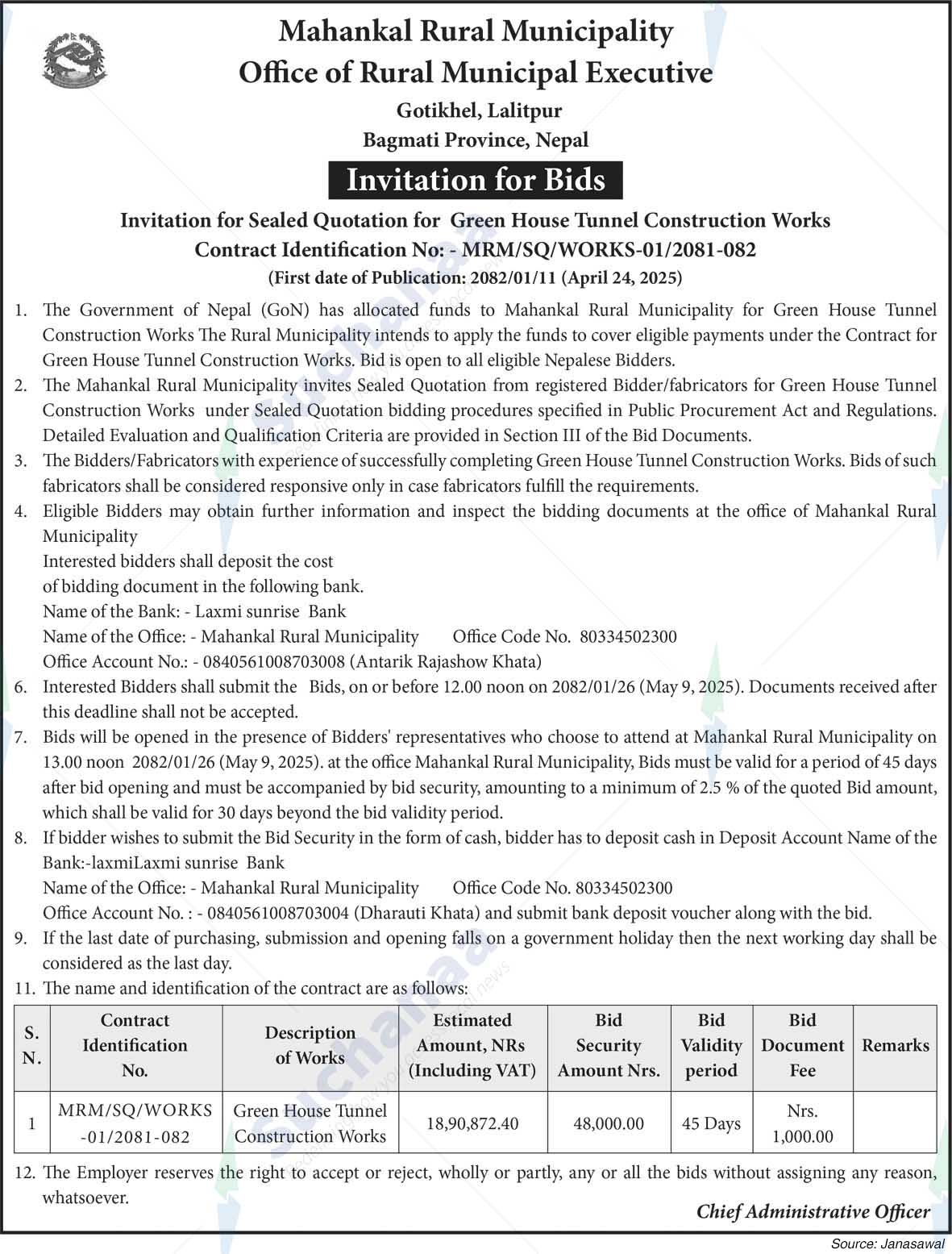 Mahankal Rural Municipality