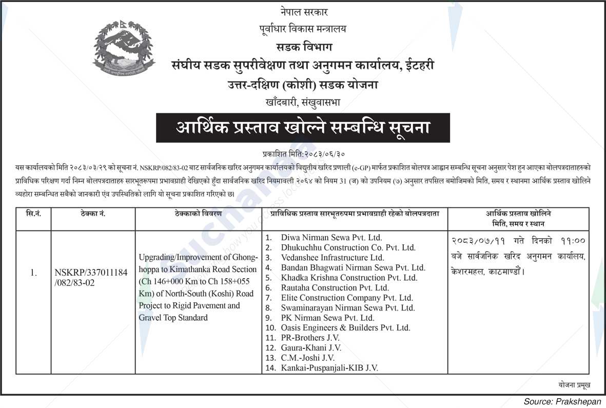 North-South (Koshi) Road Project