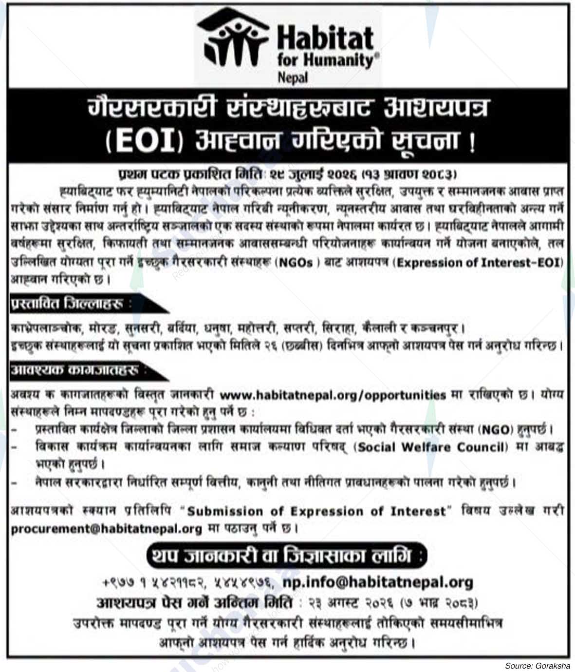 Habitat for Humanity Nepal