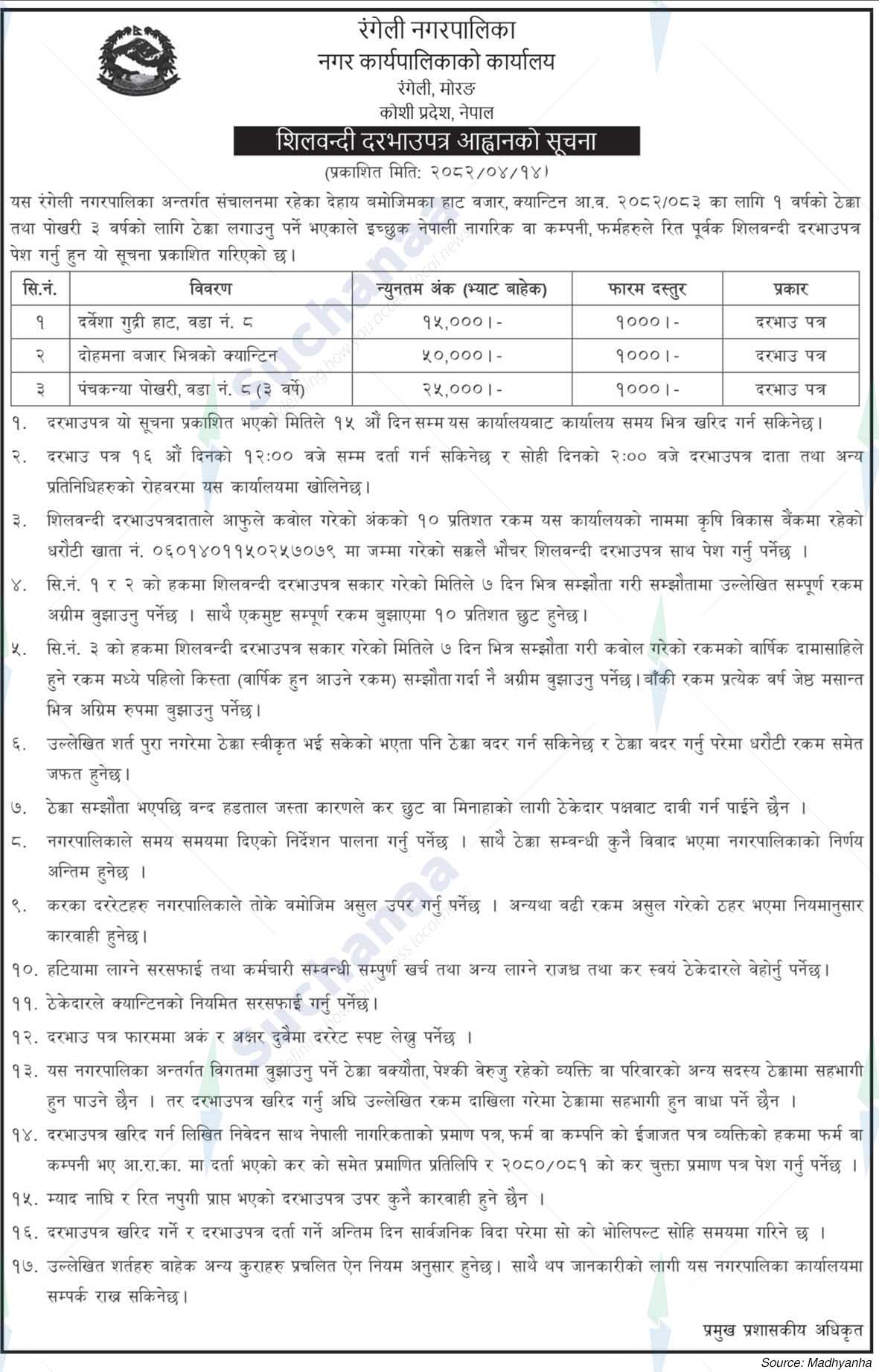 Rangeli Municipality