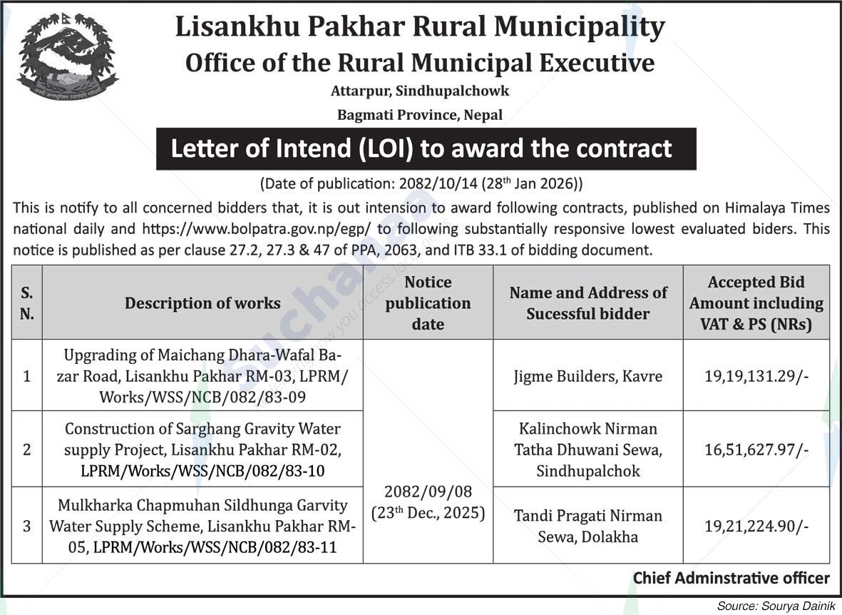 Lisankhu Pakhar Rural Municipality