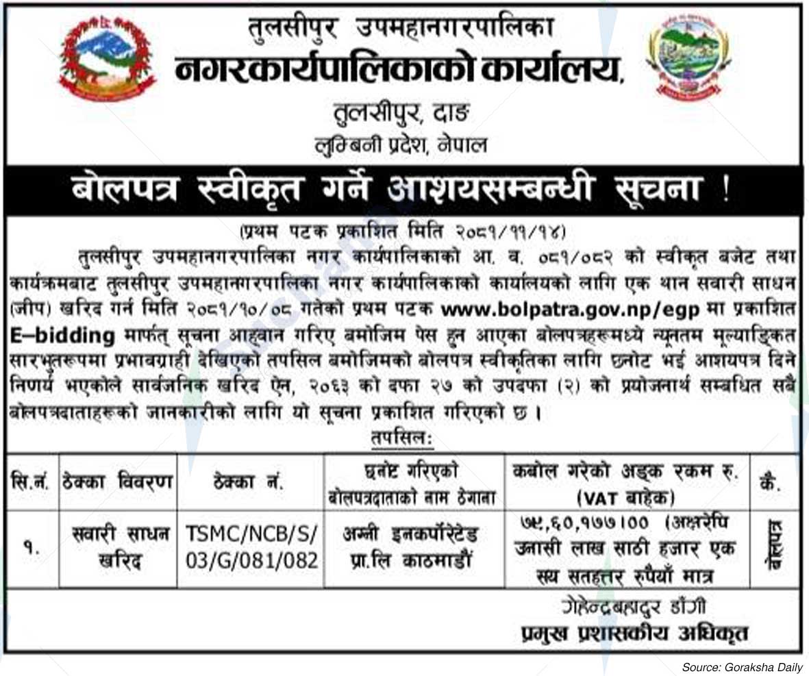 Tulsipur Sub-Metropolitan City