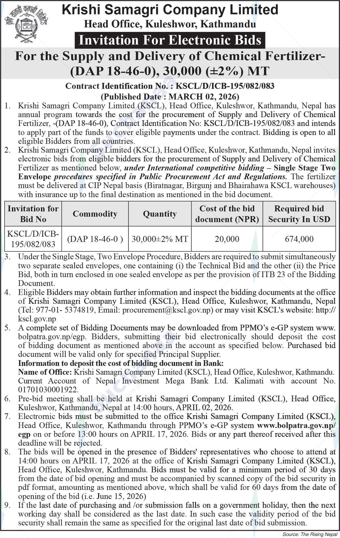 Krishi Samagri Company Limited