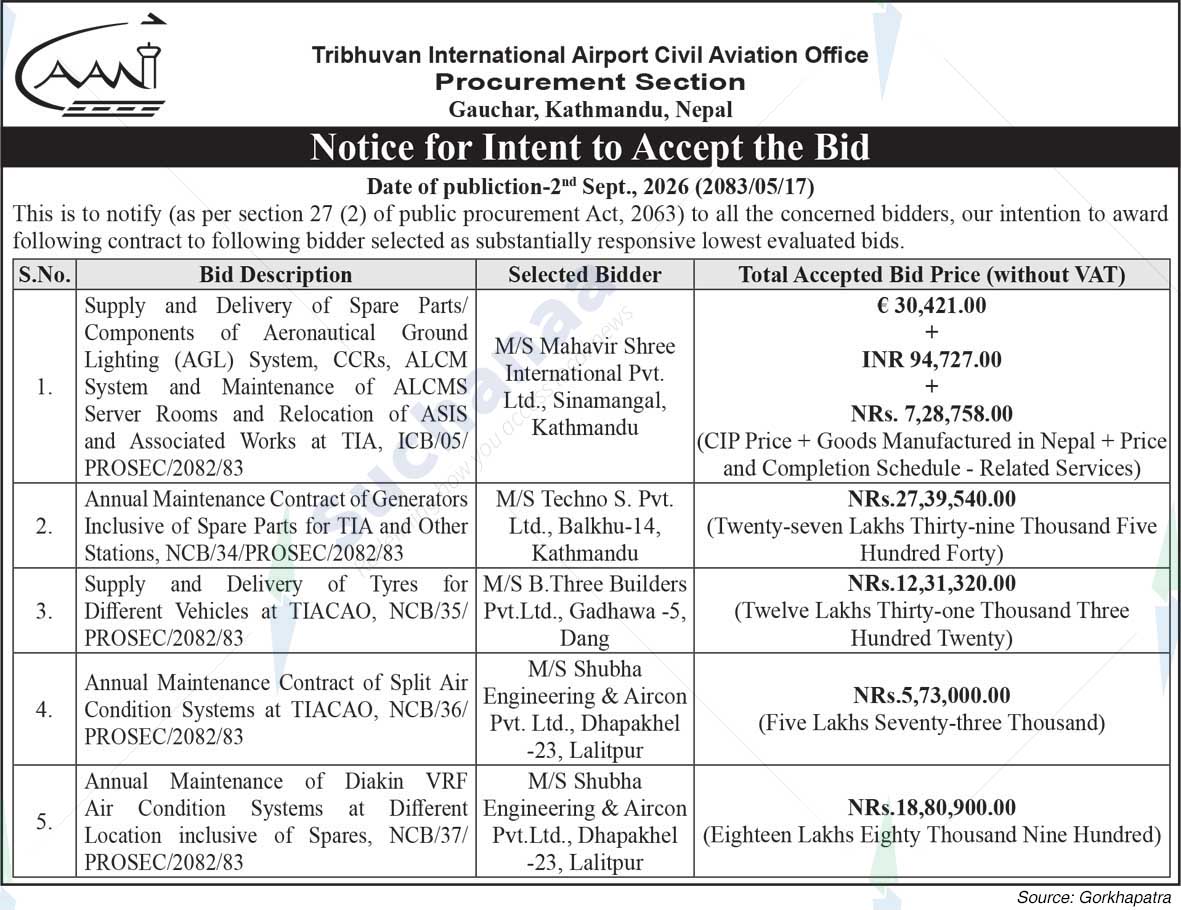 Tribhuvan International Airport