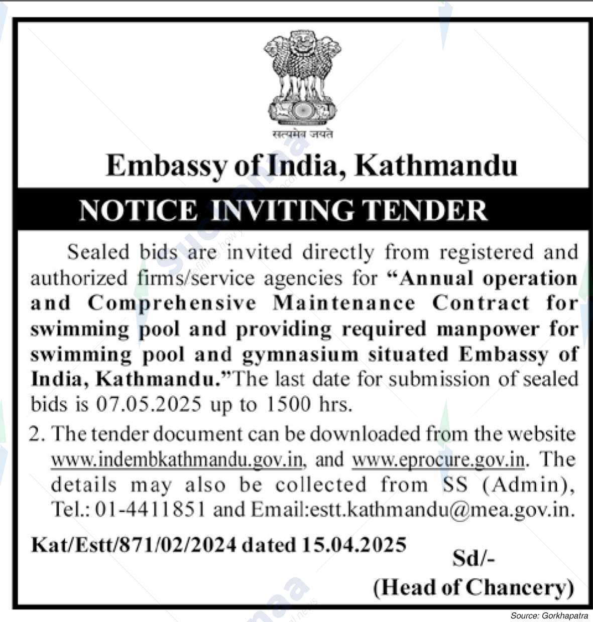 Embassy of India, Kathmandu