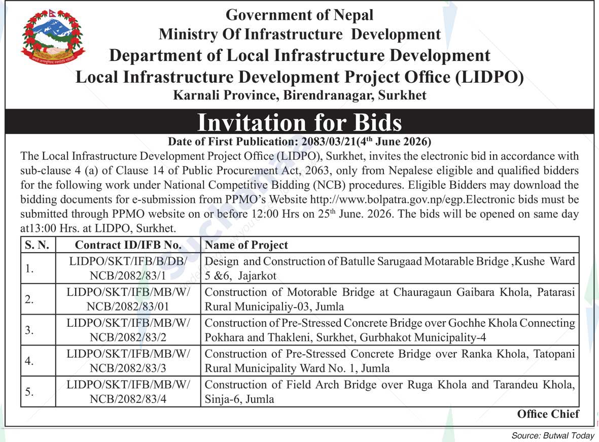 Local Infrastructure Development Project Office (LIDPO), Surkhet