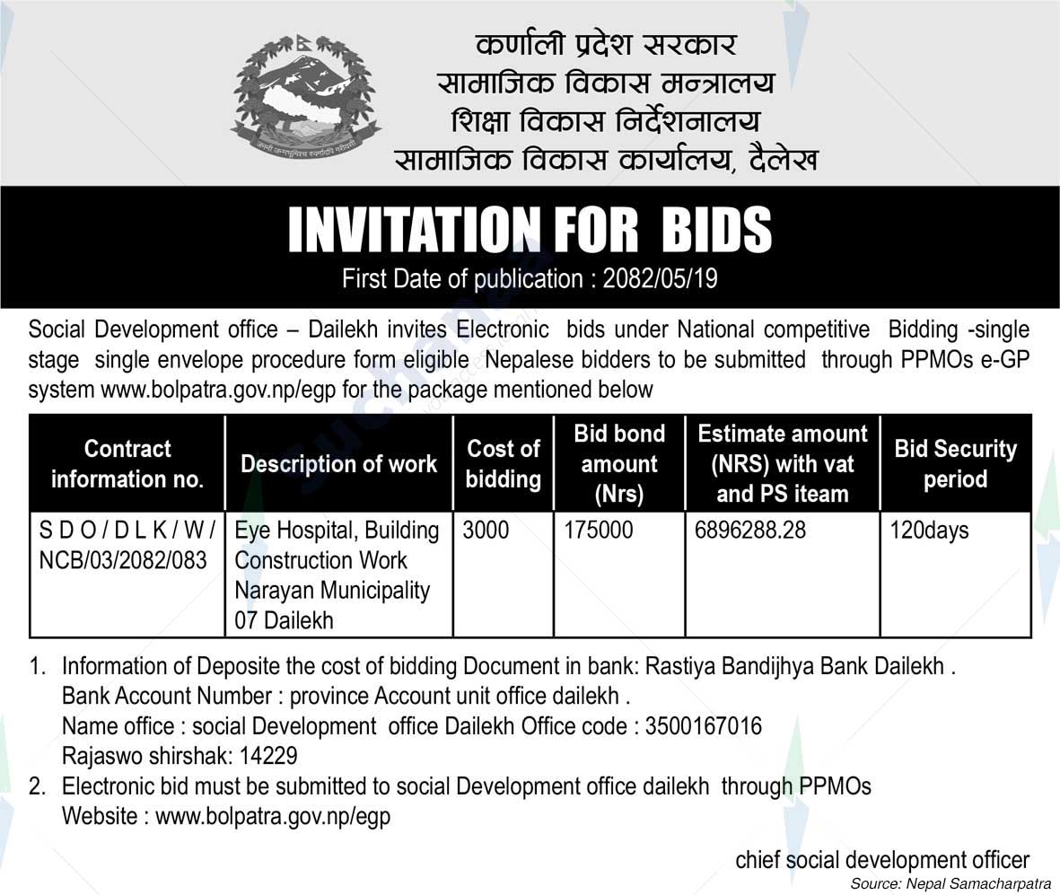 Social Development Office, Dailekh