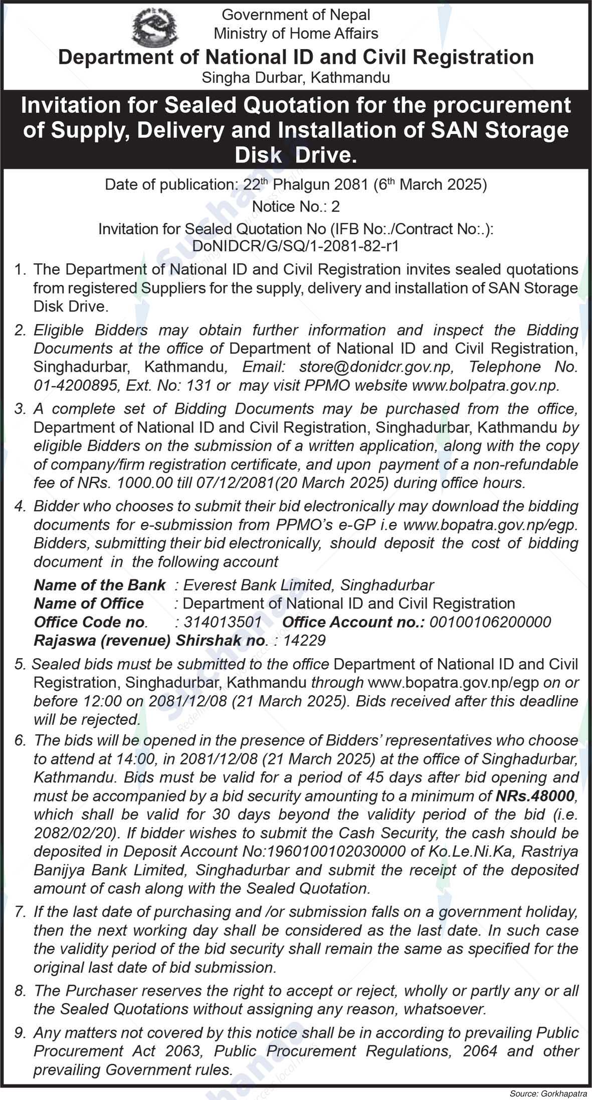Department of National ID and Civil Registration