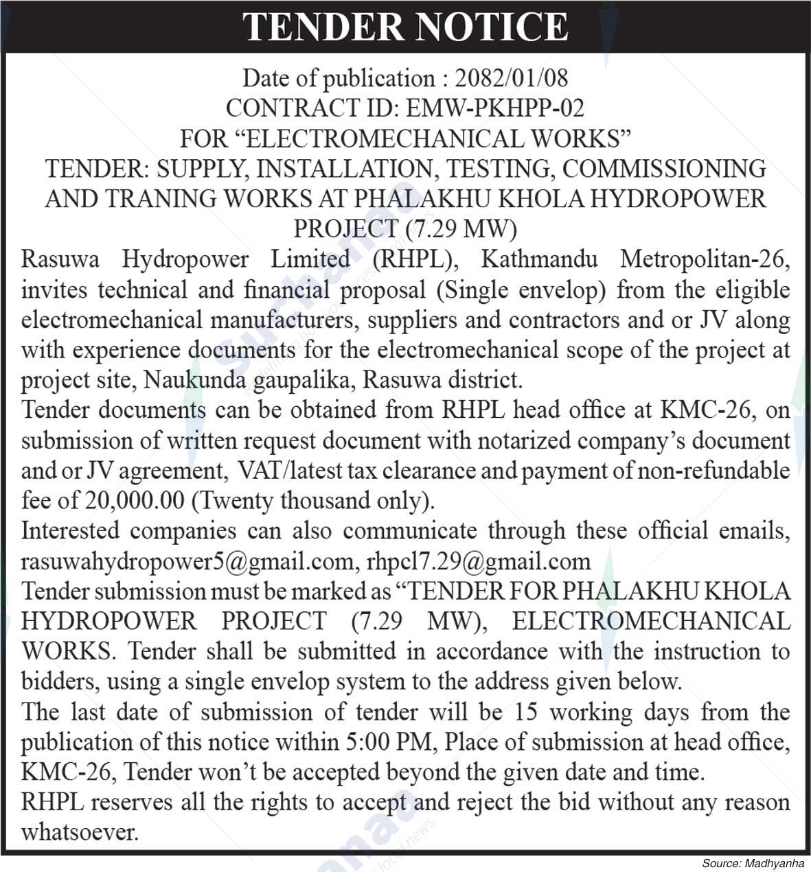 Rasuwa Hydropower Limited