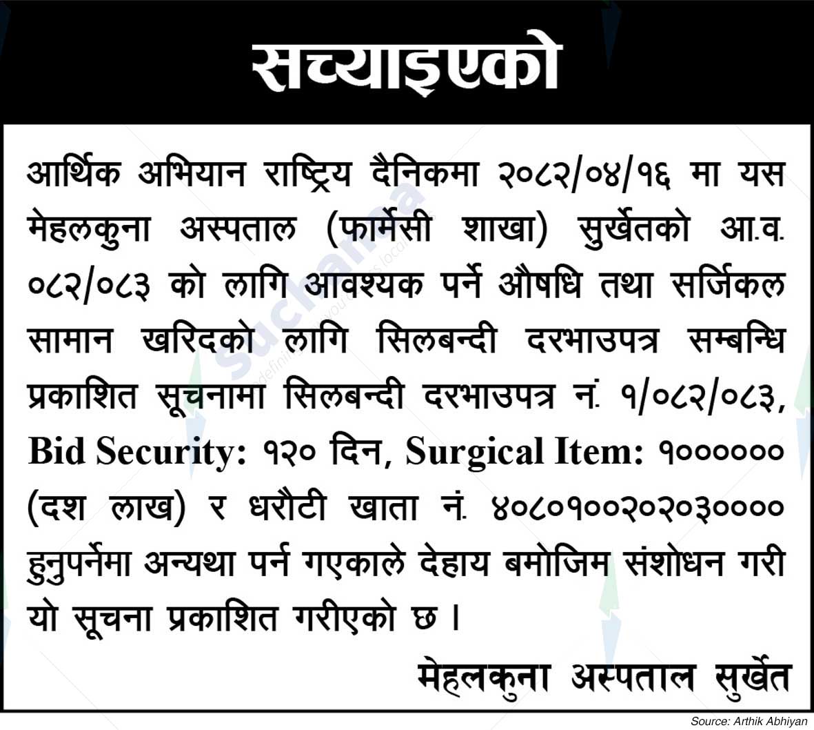 Mehalkuna Hospital Surkhet