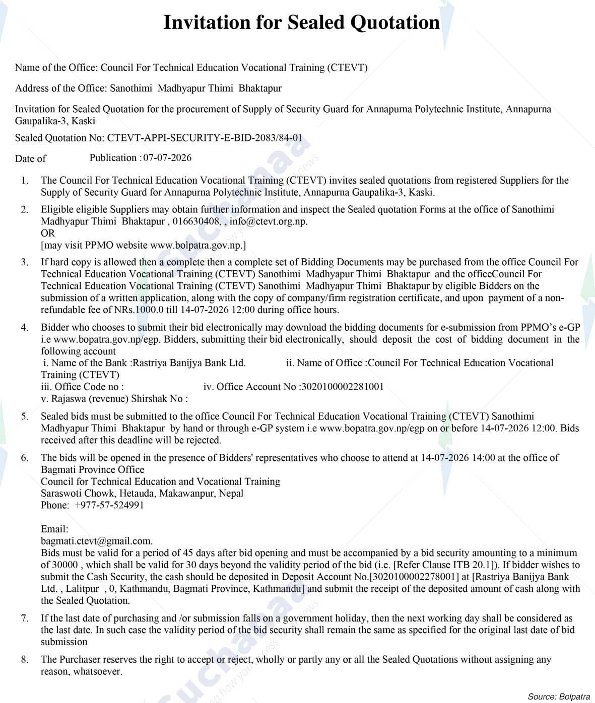 Council for Technical Education and Vocational Training (CTEVT)