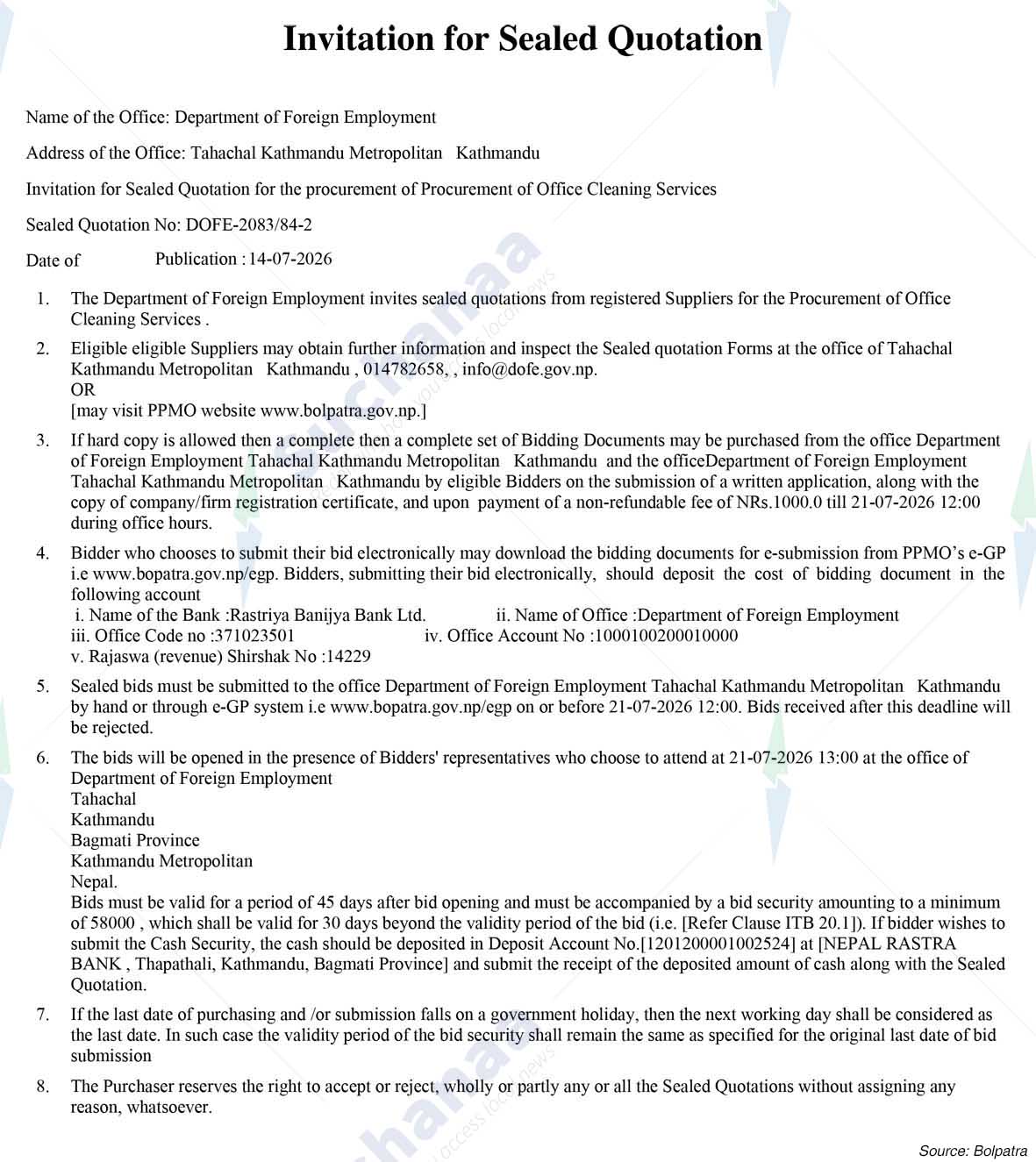 Department of Foreign Employment