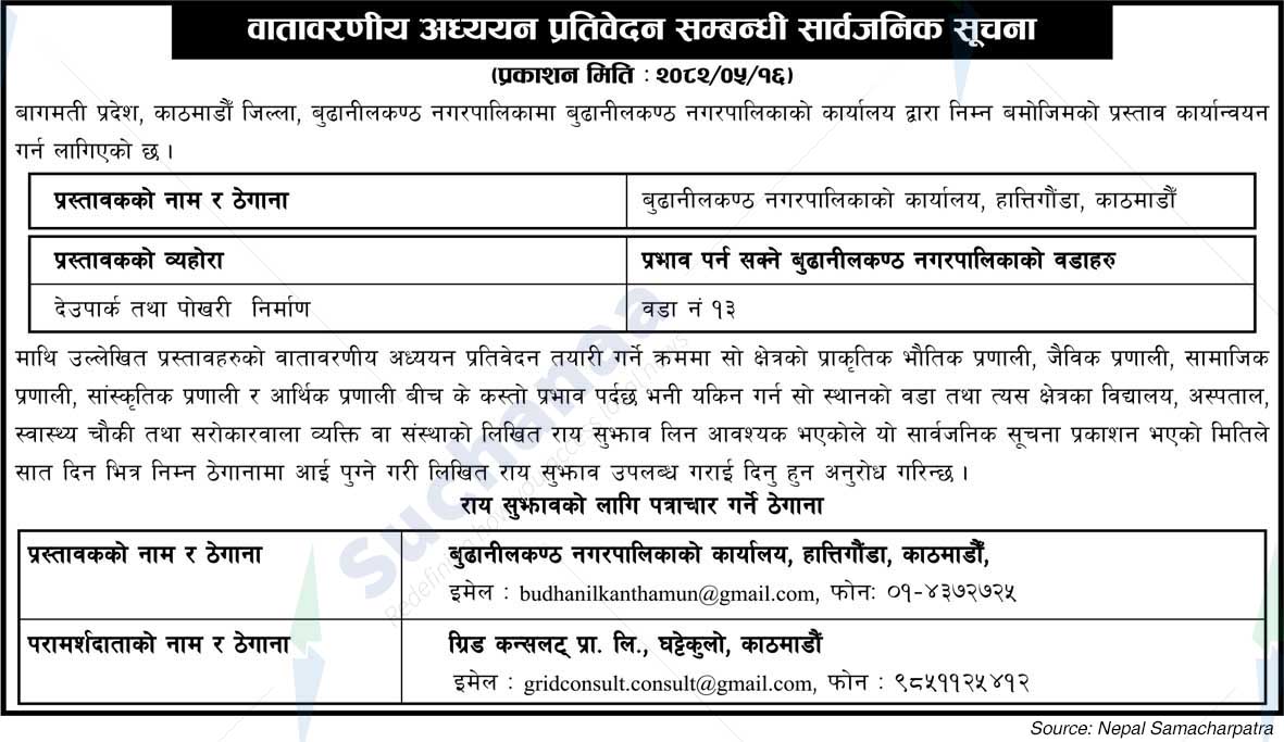 Budhanilkantha Municipality