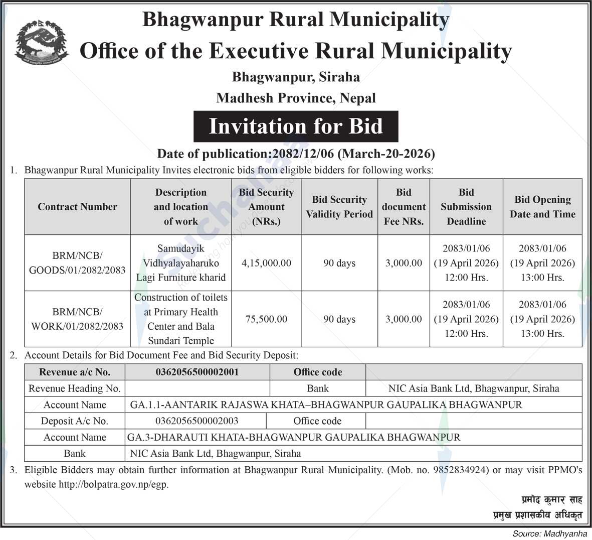 Bhagwanpur Rural Municipality