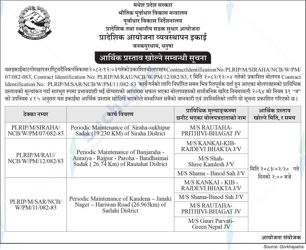 Provincial Project Management Unit, Dhanusha