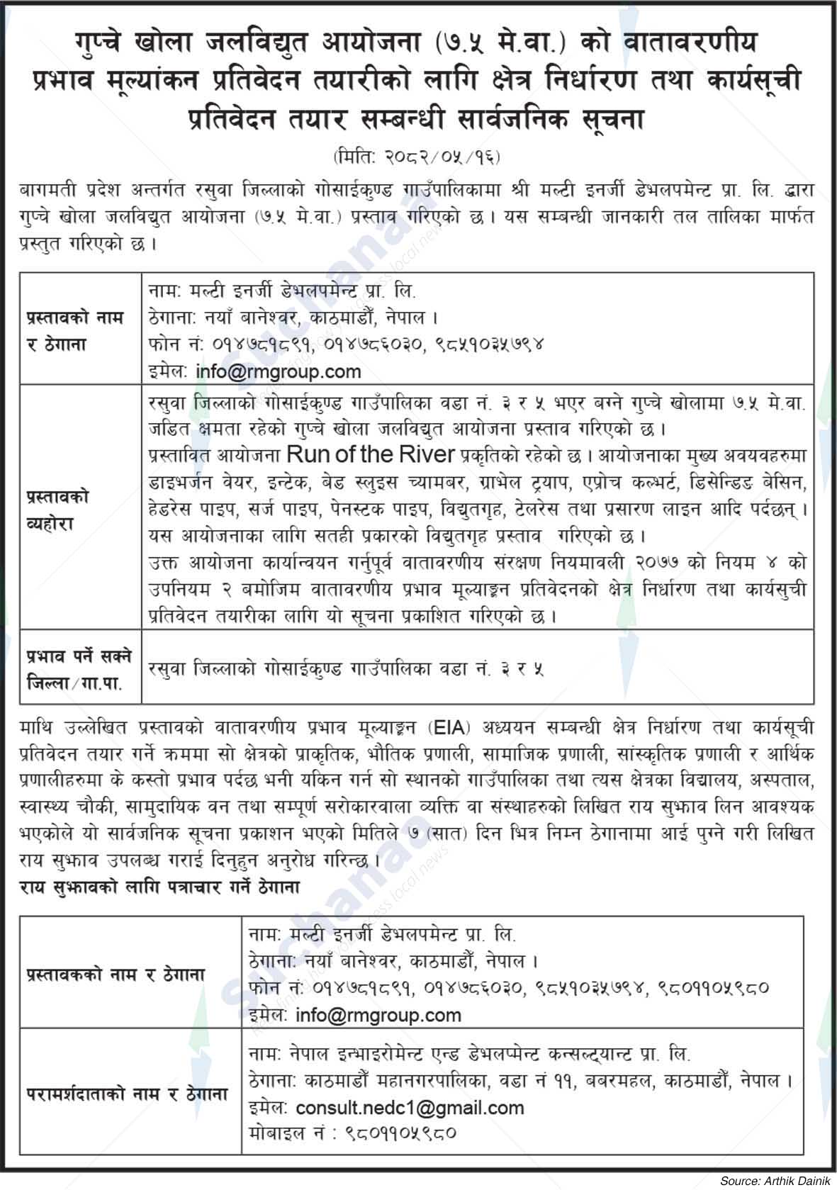 Multi Energy Development Pvt. Ltd.