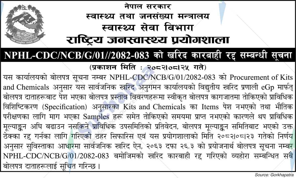 National Public Health Laboratory (NPHL)