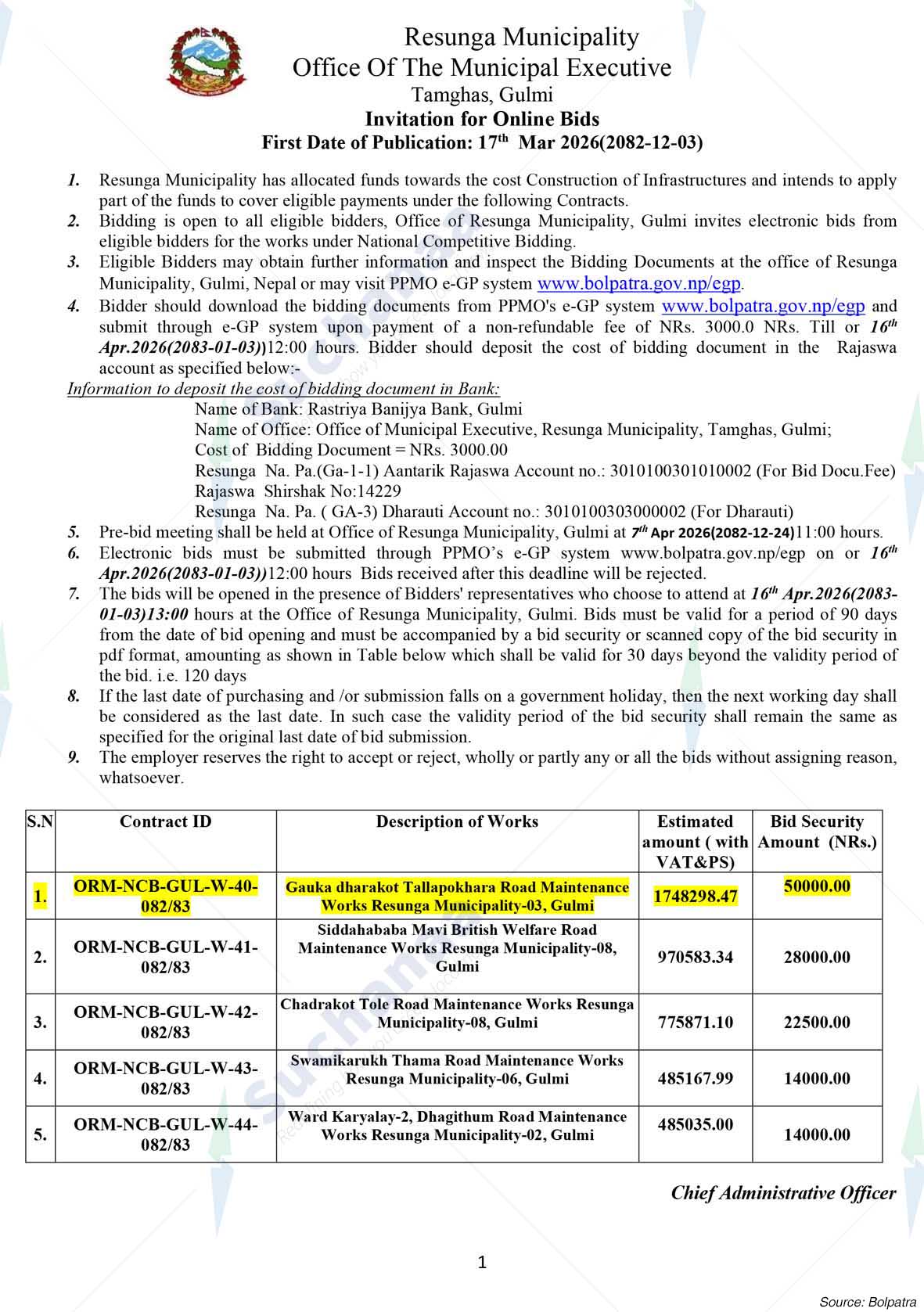 Resunga Municipality