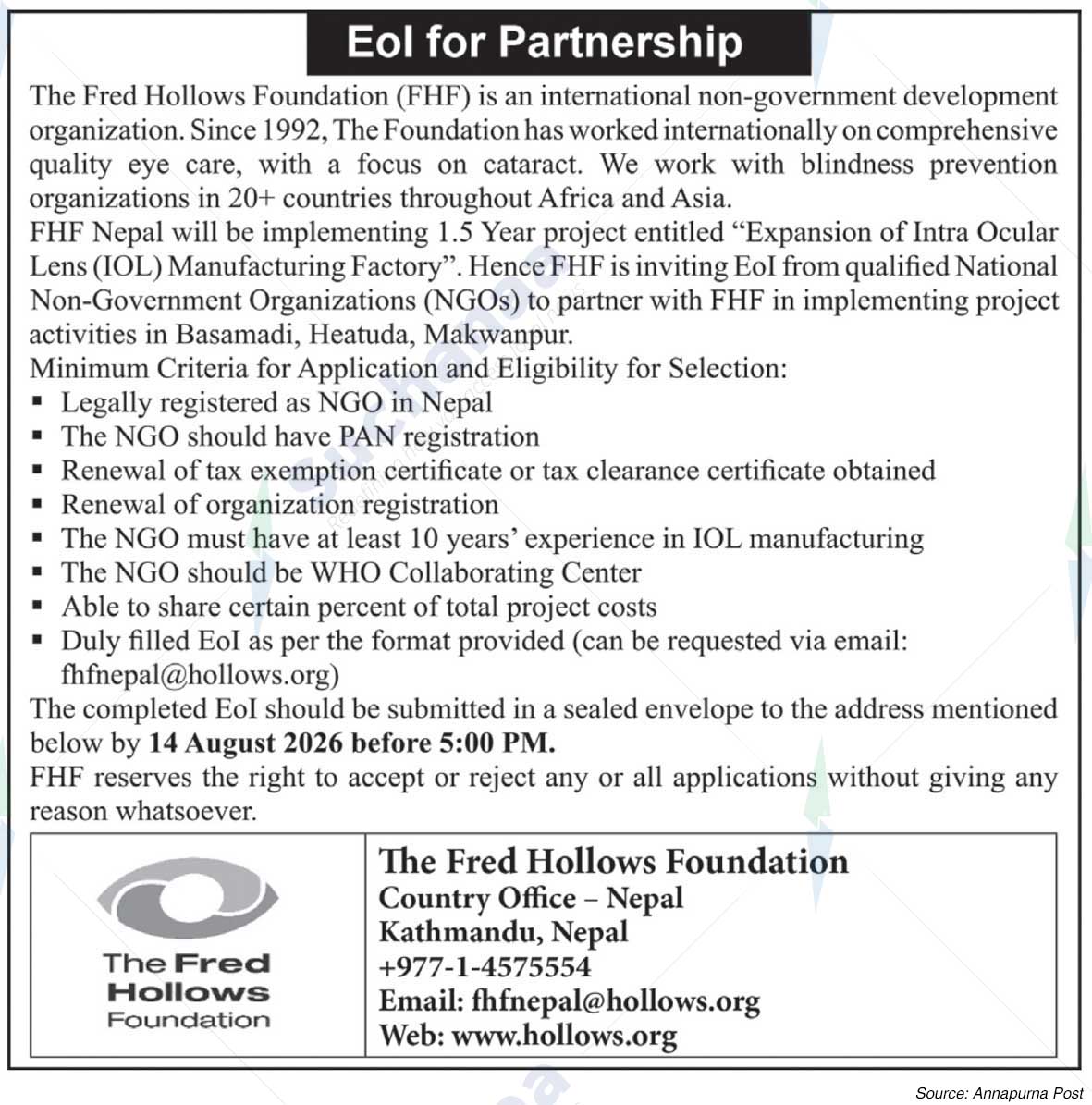 The Fred Hollows Foundation