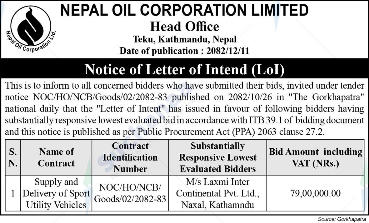 Nepal Oil Corporation Limited