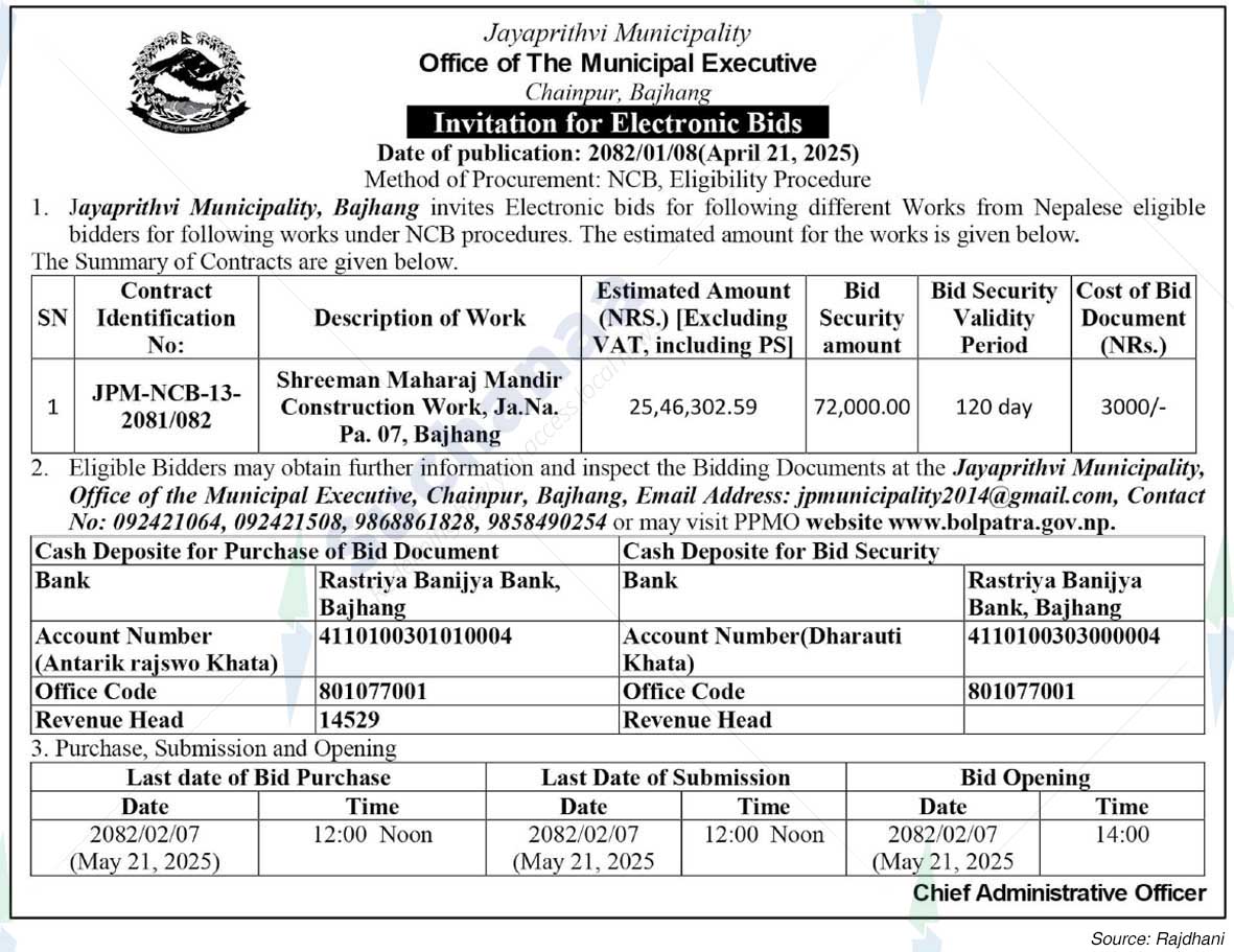 Jayaprithvi Municipality