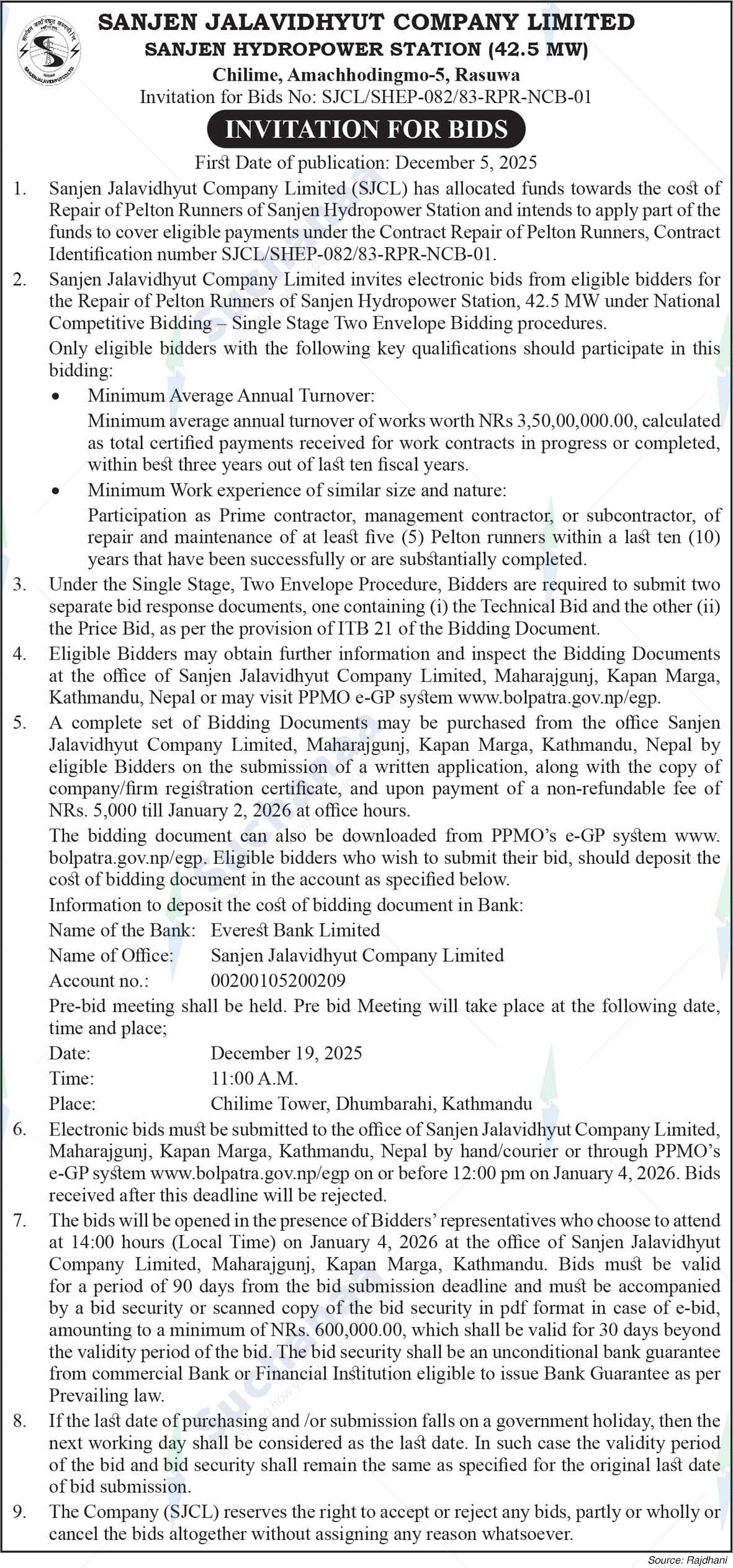 Sanjen Jalavidhyut Company Limited