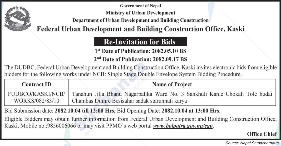 Federal Urban Development and Building Construction Office, Kaski