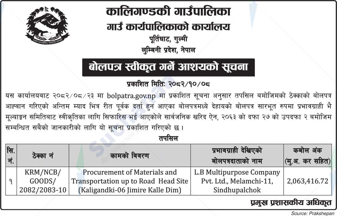 Kaligandaki Rural Municipality