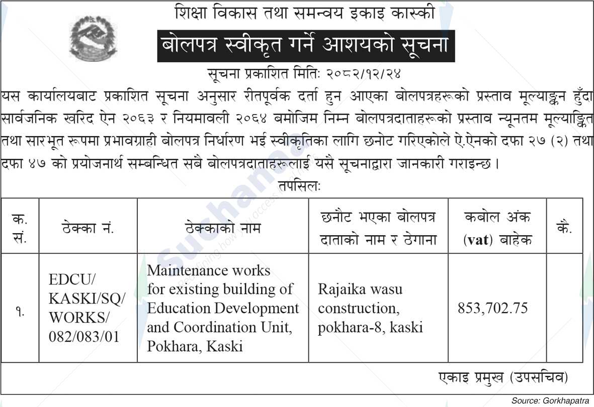 Education Development and Coordination Unit, Kaski