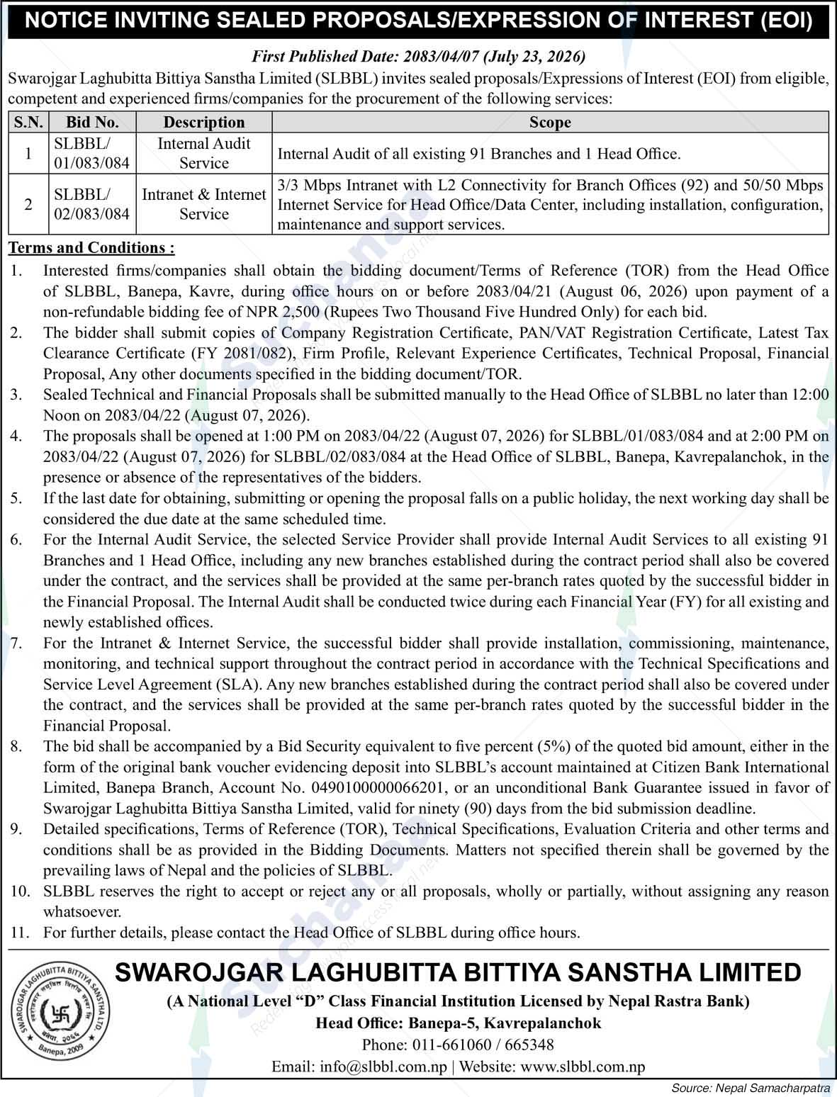 Swarojgar Laghubitta Bittiya Sanstha Limited