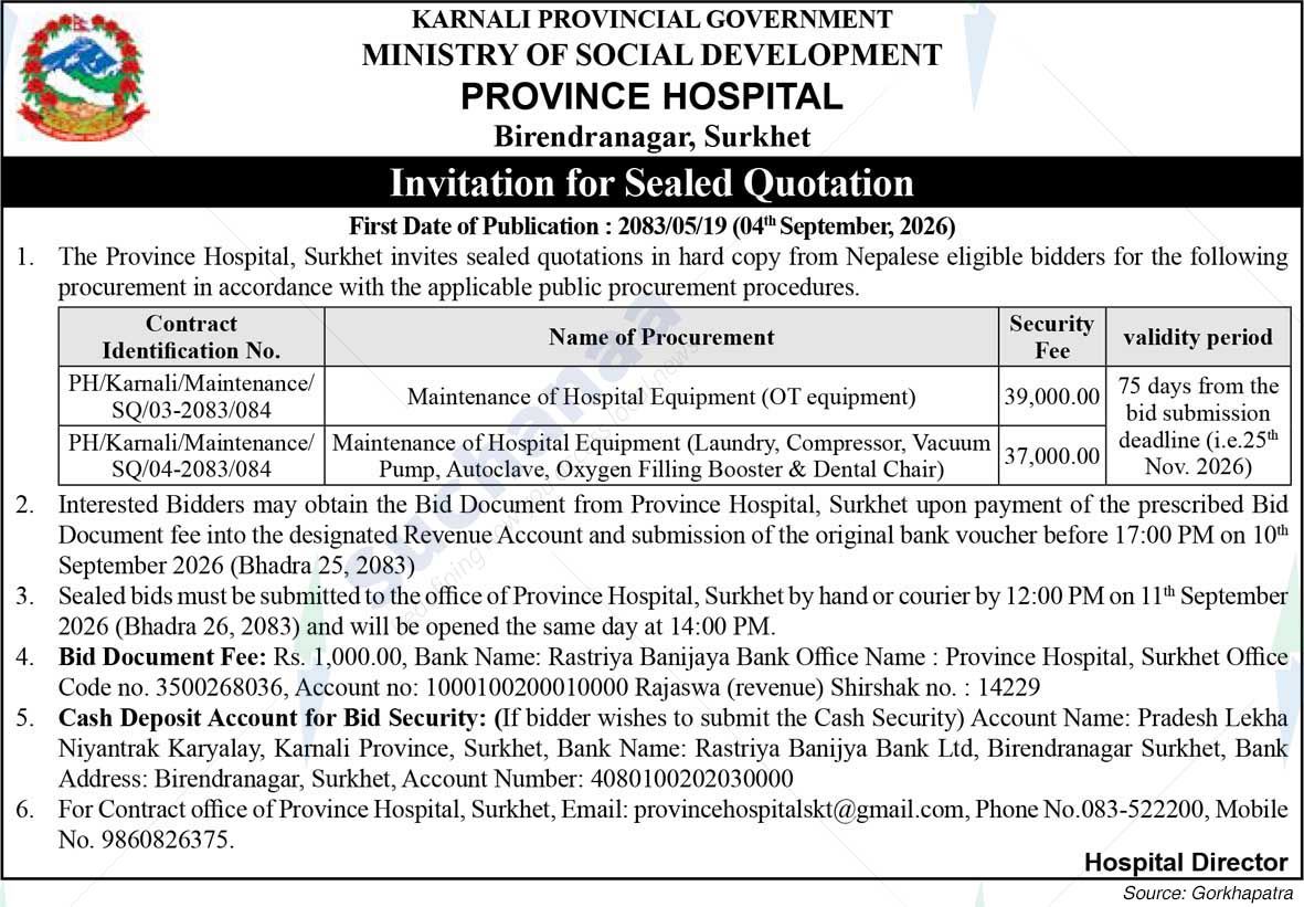Province Hospital Surkhet