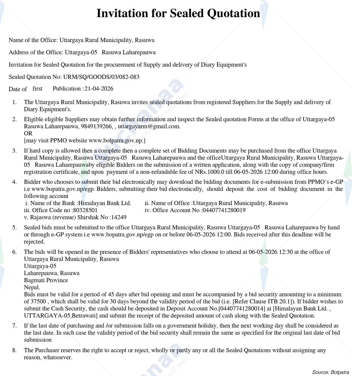 Uttargaya Rural Municipality