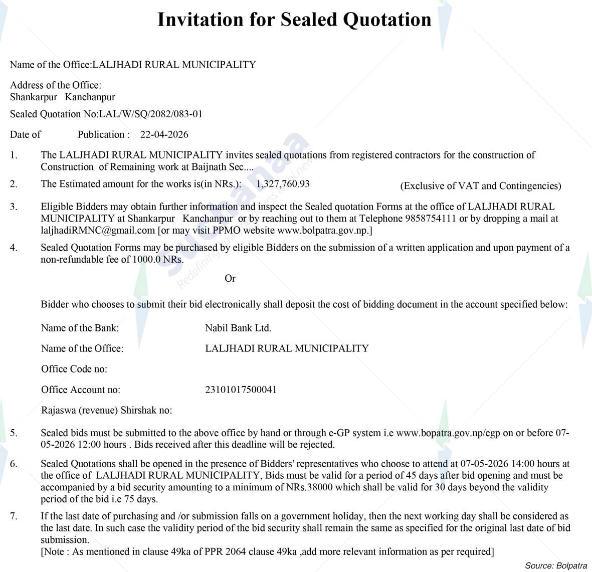 Laljhadi Rural Municipality